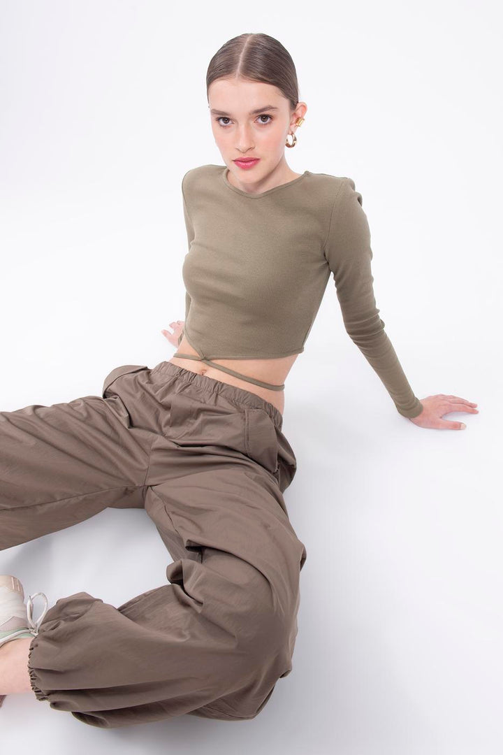 BSL Women Long sleeve crop top - Buckeye