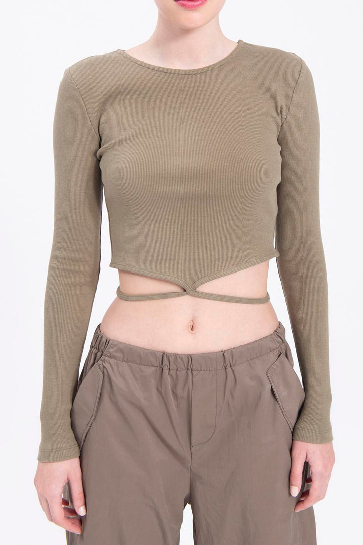 BSL Women Long sleeve crop top - Buckeye