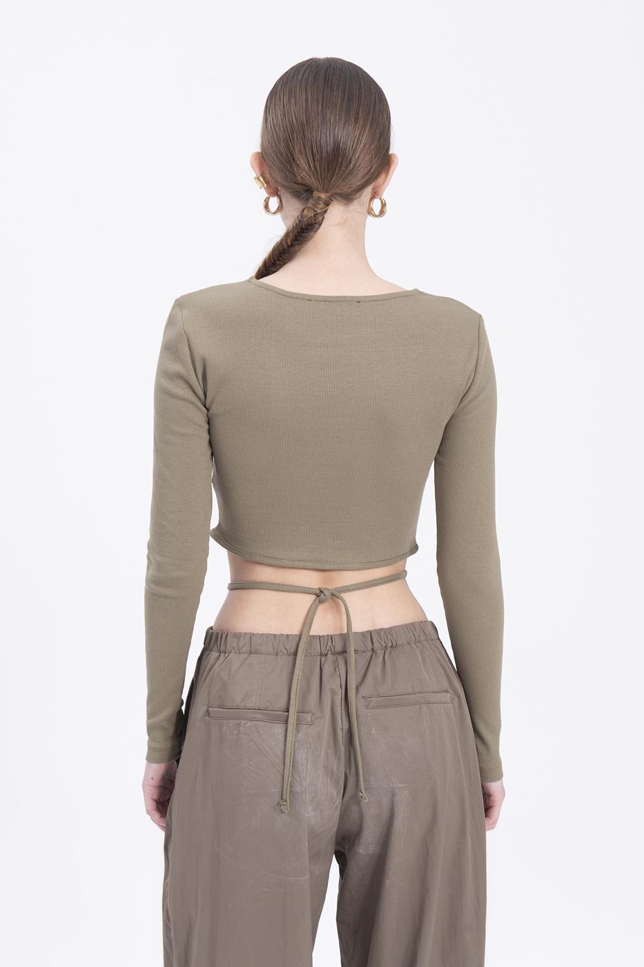 BSL Women Long sleeve crop top - Buckeye