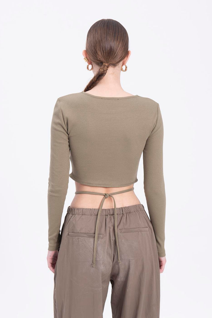 BSL Women Long sleeve crop top - Buckeye