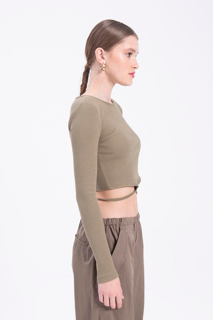 BSL Women Long sleeve crop top - Buckeye