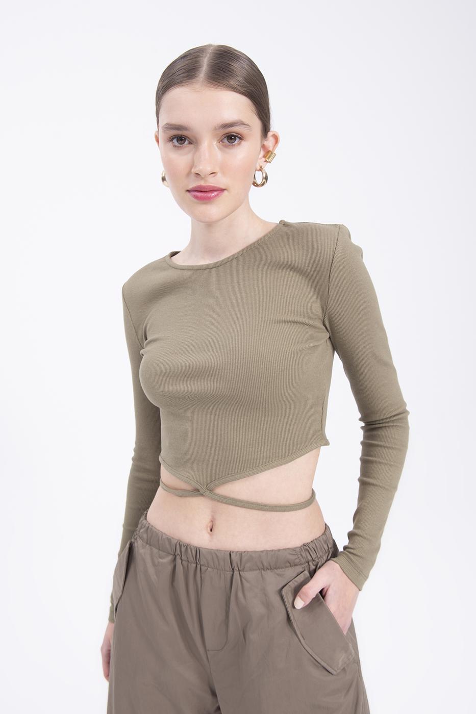 BSL Women Long sleeve crop top - Buckeye