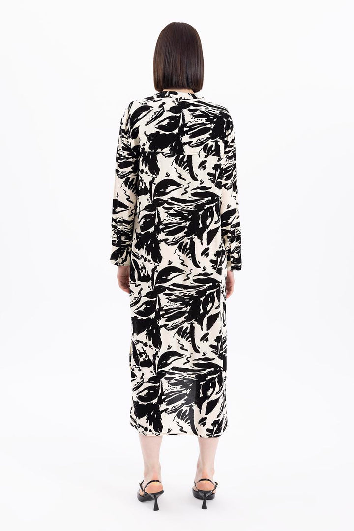 BSL Women Long Sleeve Printed Tunic Dress - Mesa