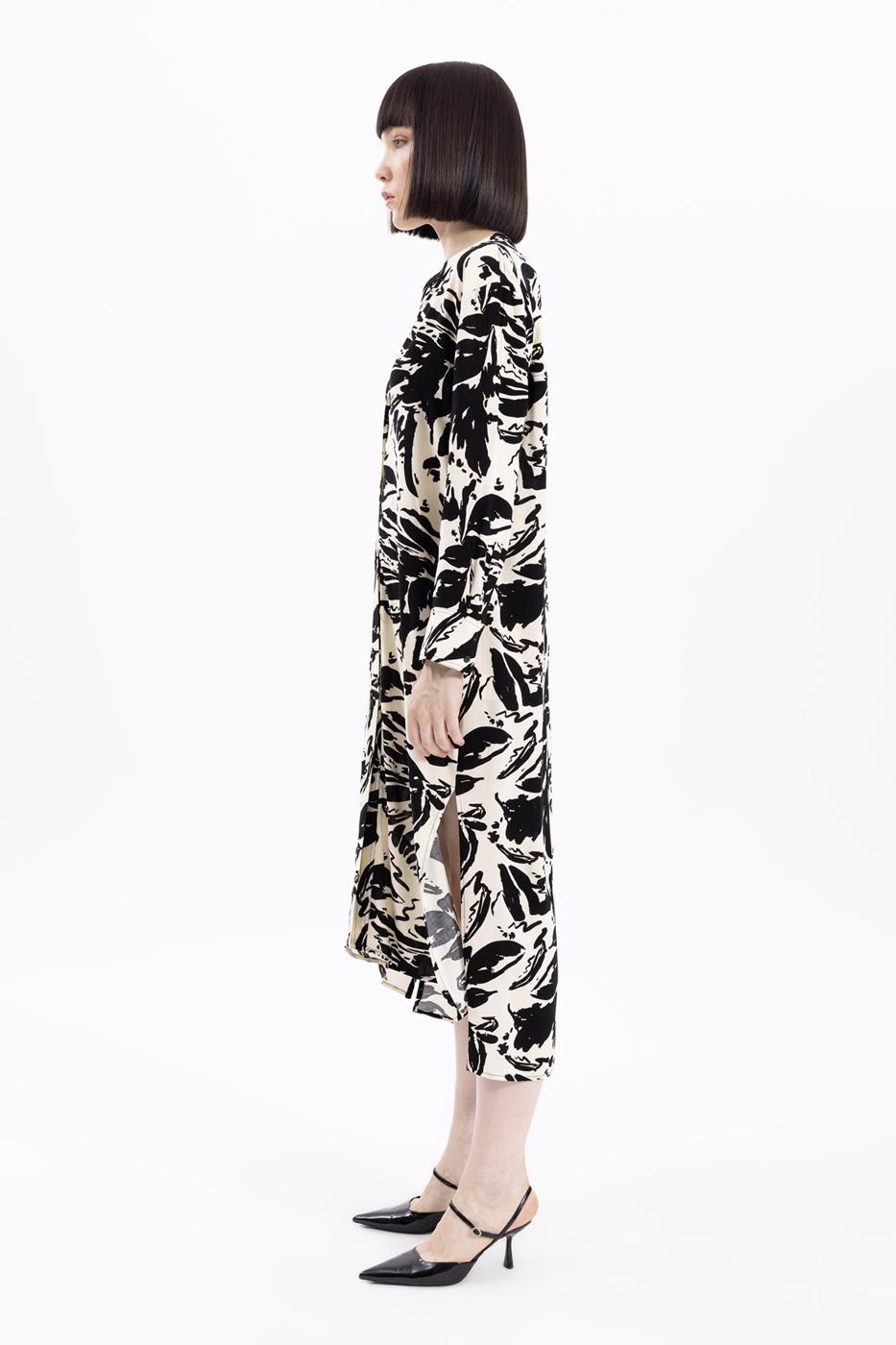 BSL Women Long Sleeve Printed Tunic Dress - Mesa