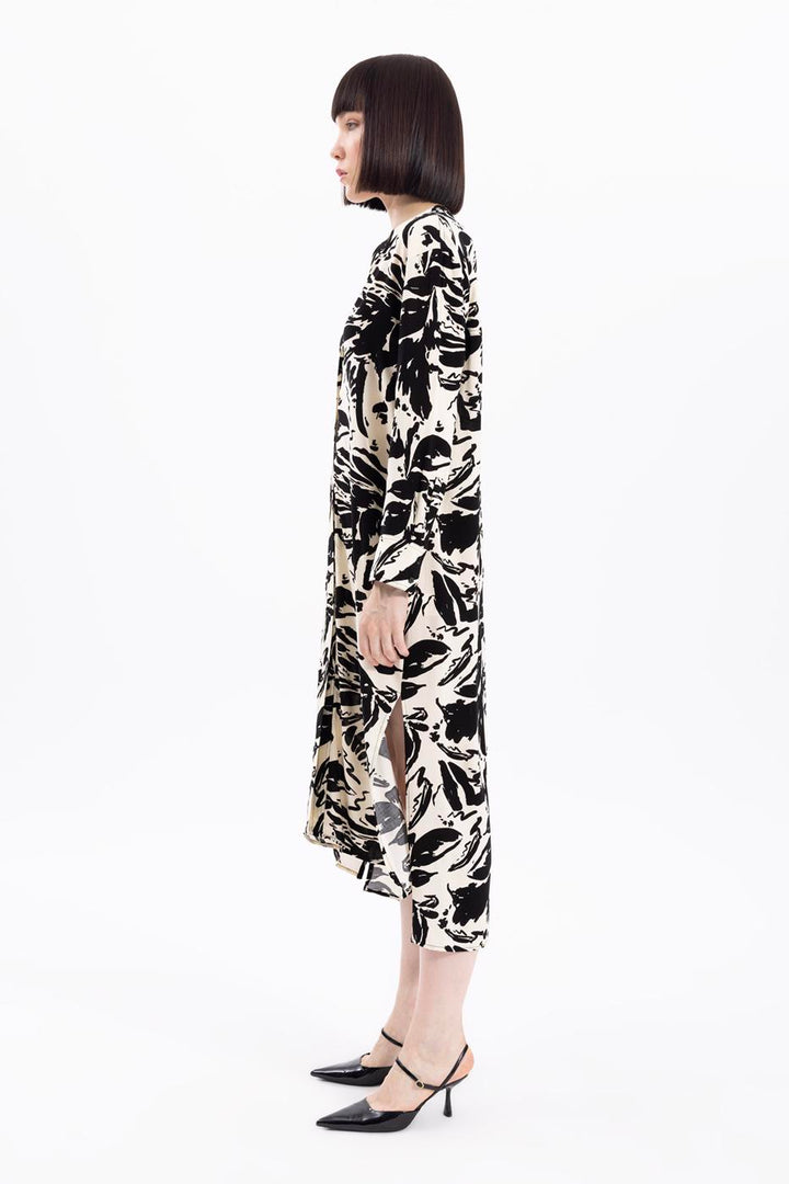 BSL Women Long Sleeve Printed Tunic Dress - Mesa