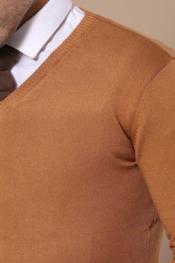 WSS V Neck Brown Sweater  - St. Cloud