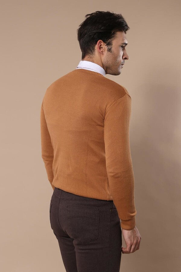 WSS V Neck Brown Sweater  - St. Cloud