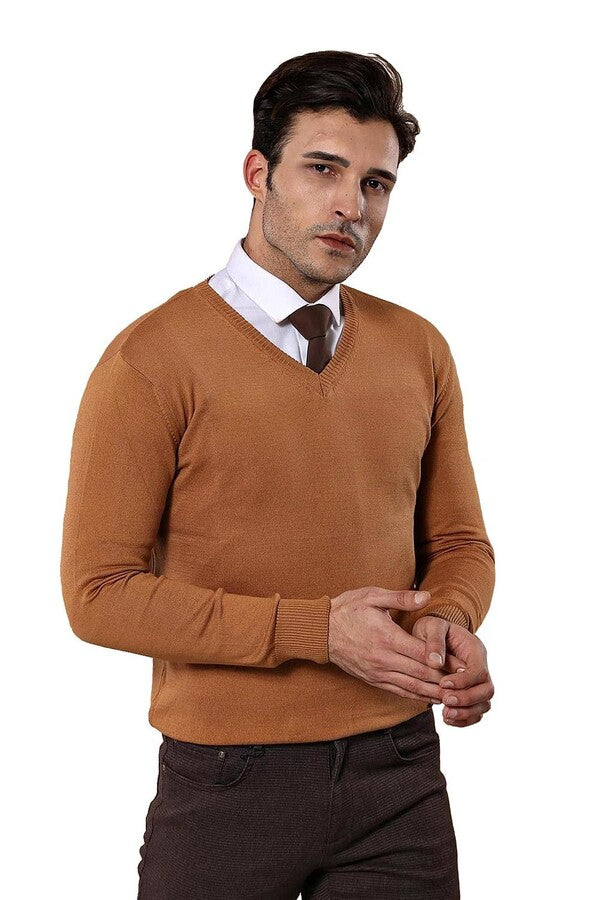 WSS V Neck Brown Sweater  - St. Cloud