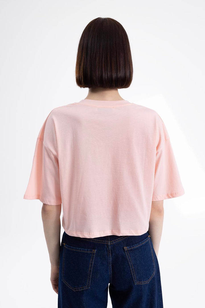 BSL Women V-neck short sleeve crop T-shirt - Whittier