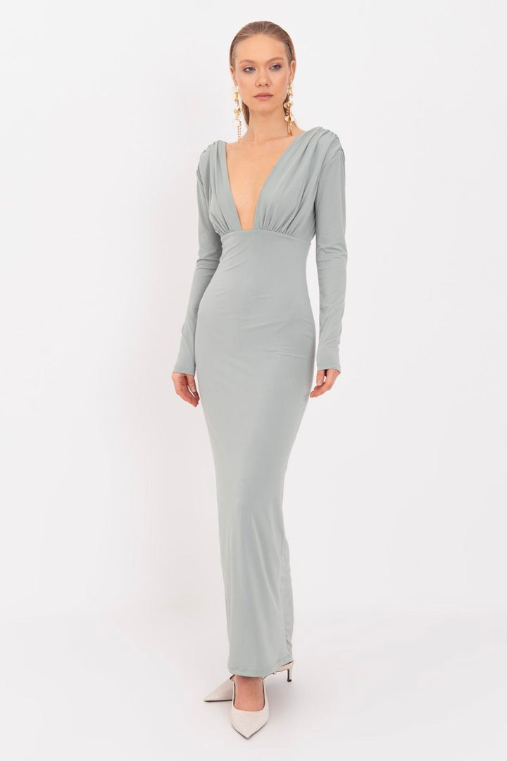 BSL Women V-Neck Maxi Dress - Livermore