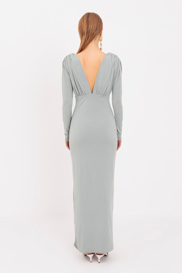 BSL Women V-Neck Maxi Dress - Livermore