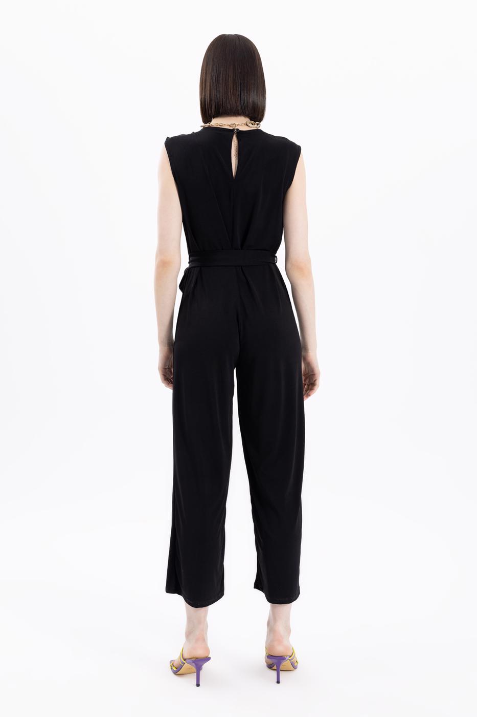 BSL Women V-neck Sleeveless Jumpsuit - Bastia