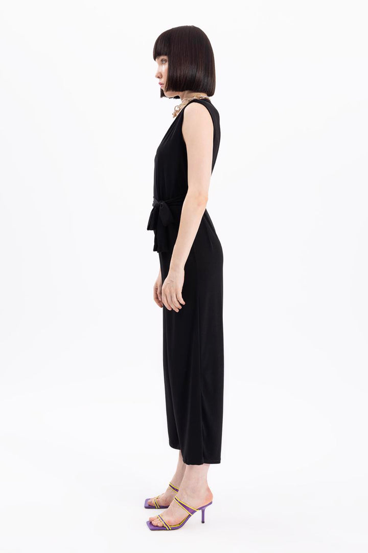 BSL Women V-neck Sleeveless Jumpsuit - Bastia