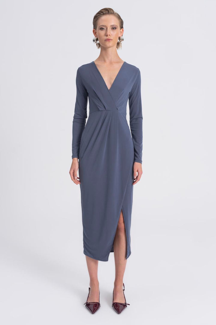 BSL Women V-Neck Midi Dress - Satu Mare
