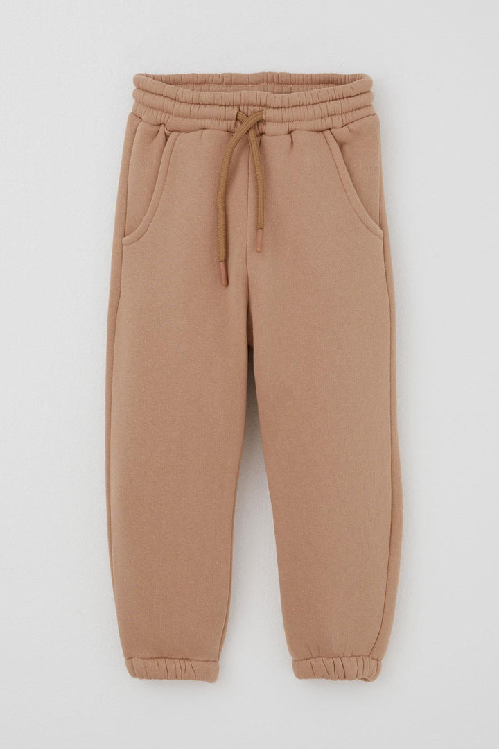 BRE Valorya Girl's Tracksuit with Cute Bear Pattern, 2-5 Years, Brown - Marietta