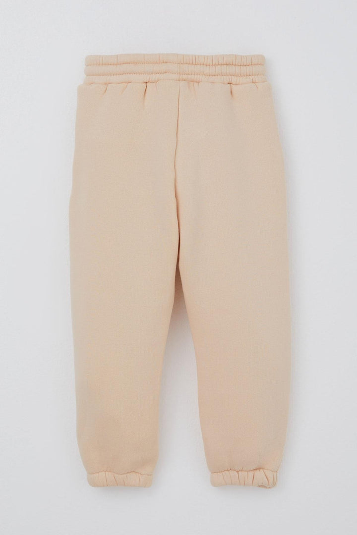 BRE Valorya Girl's Tracksuit with Cute Bear Pattern, 2-5 Years, Cream - Poti