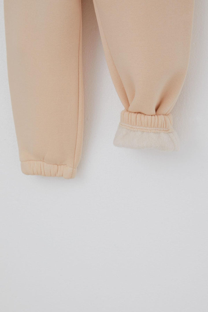 BRE Valorya Girl's Tracksuit with Cute Bear Pattern, 2-5 Years, Cream - Poti