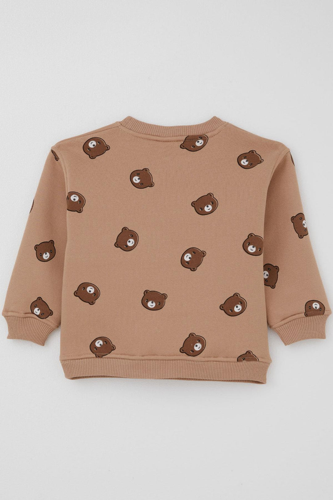 BRE Valorya Girl's Tracksuit with Cute Bear Pattern, 2-5 Years, Brown - Marietta