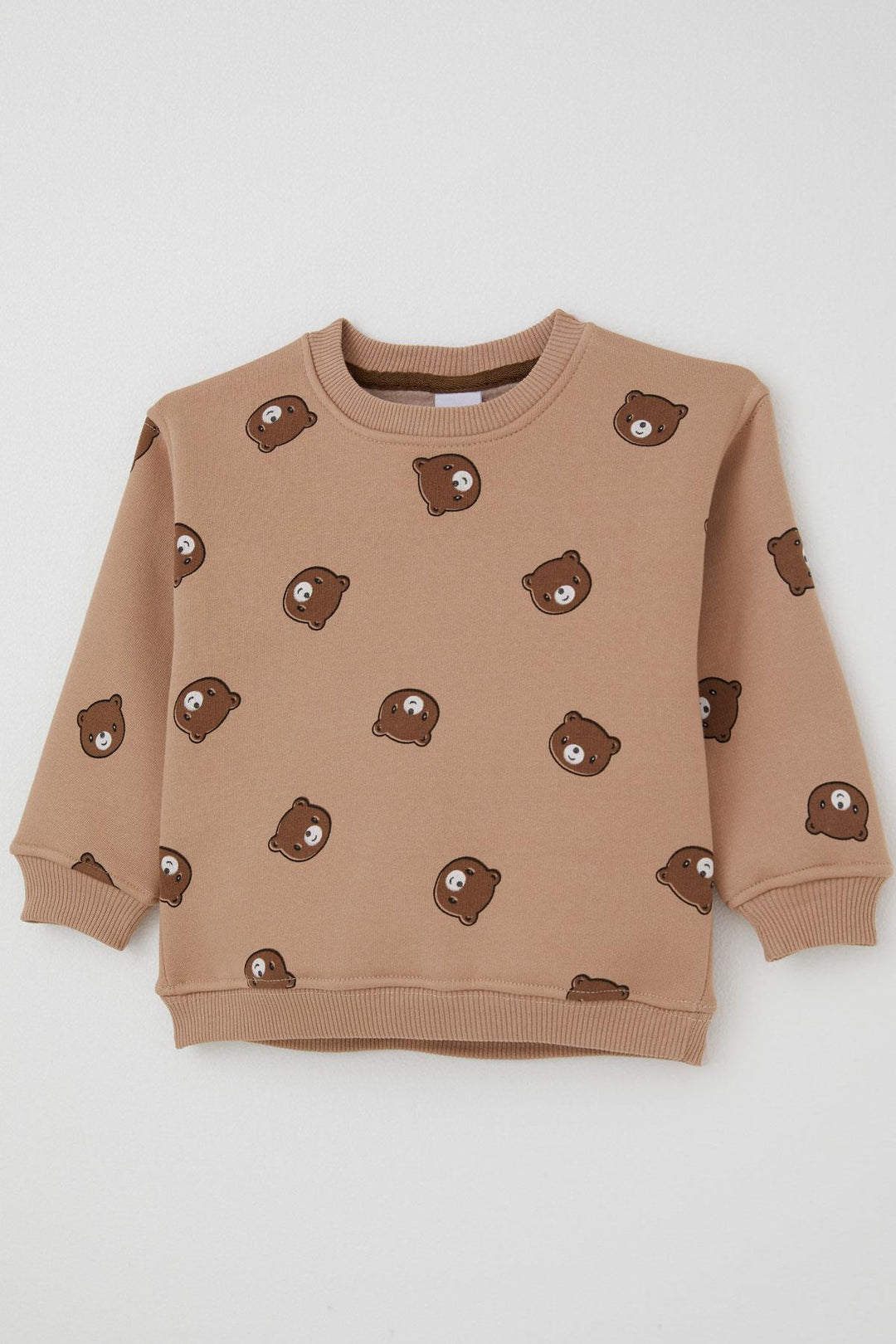 BRE Valorya Girl's Tracksuit with Cute Bear Pattern, 2-5 Years, Brown - Marietta