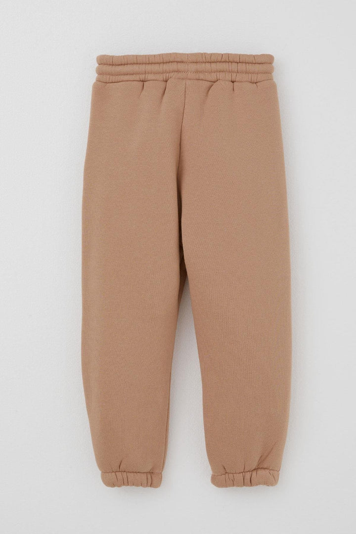 BRE Valorya Girl's Tracksuit with Cute Bear Pattern, 2-5 Years, Brown - Marietta