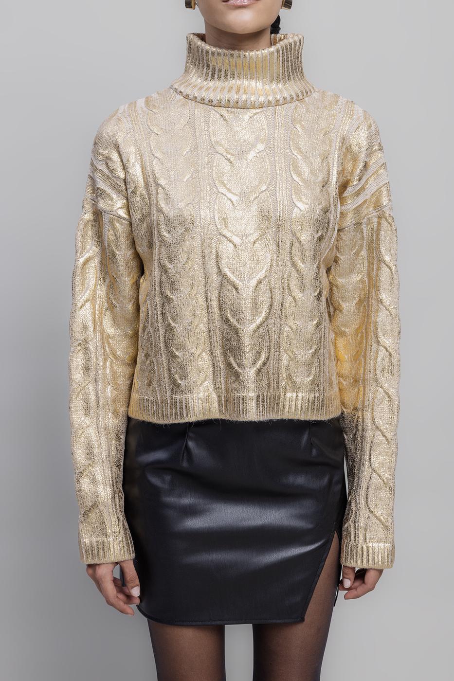BSL Women Gilded Print High Neck Pullover - Wentzville