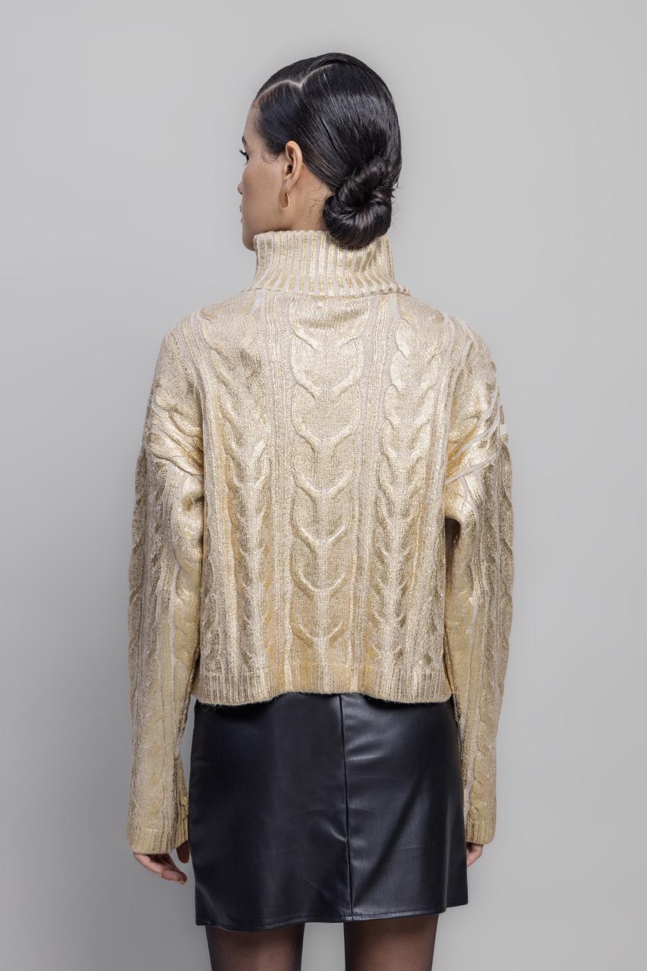 BSL Women Gilded Print High Neck Pullover - Wentzville