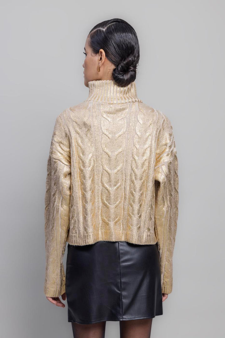 BSL Women Gilded Print High Neck Pullover - Wentzville
