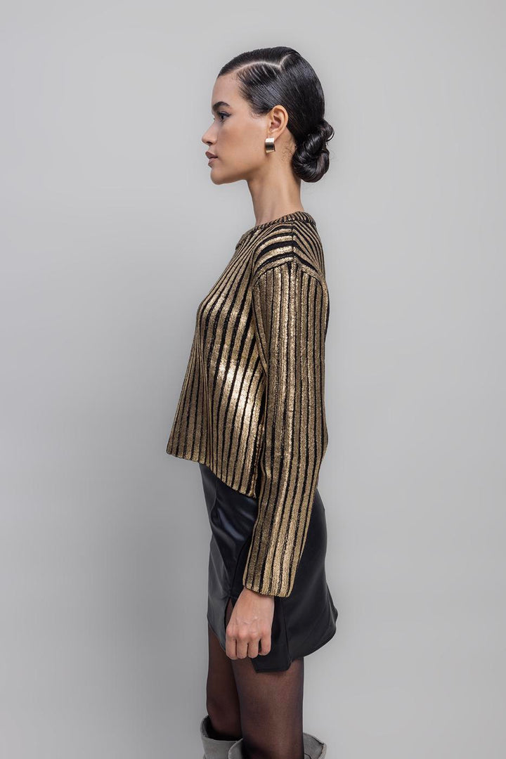 BSL Women Gilded Print Pullover - Mira