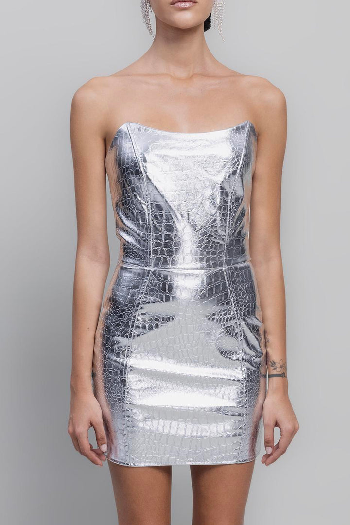 BSL Women Gilded Strapless Mini Dress - Sittingbourne