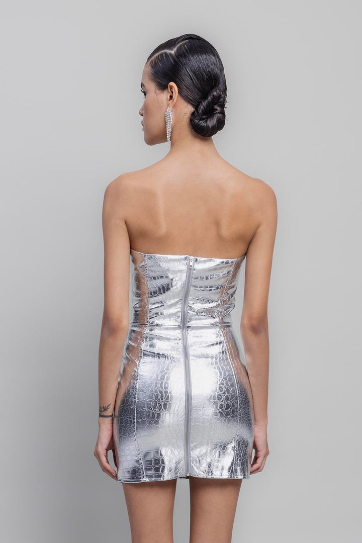 BSL Women Gilded Strapless Mini Dress - Sittingbourne