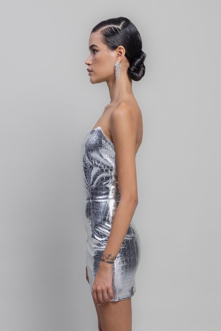 BSL Women Gilded Strapless Mini Dress - Sittingbourne