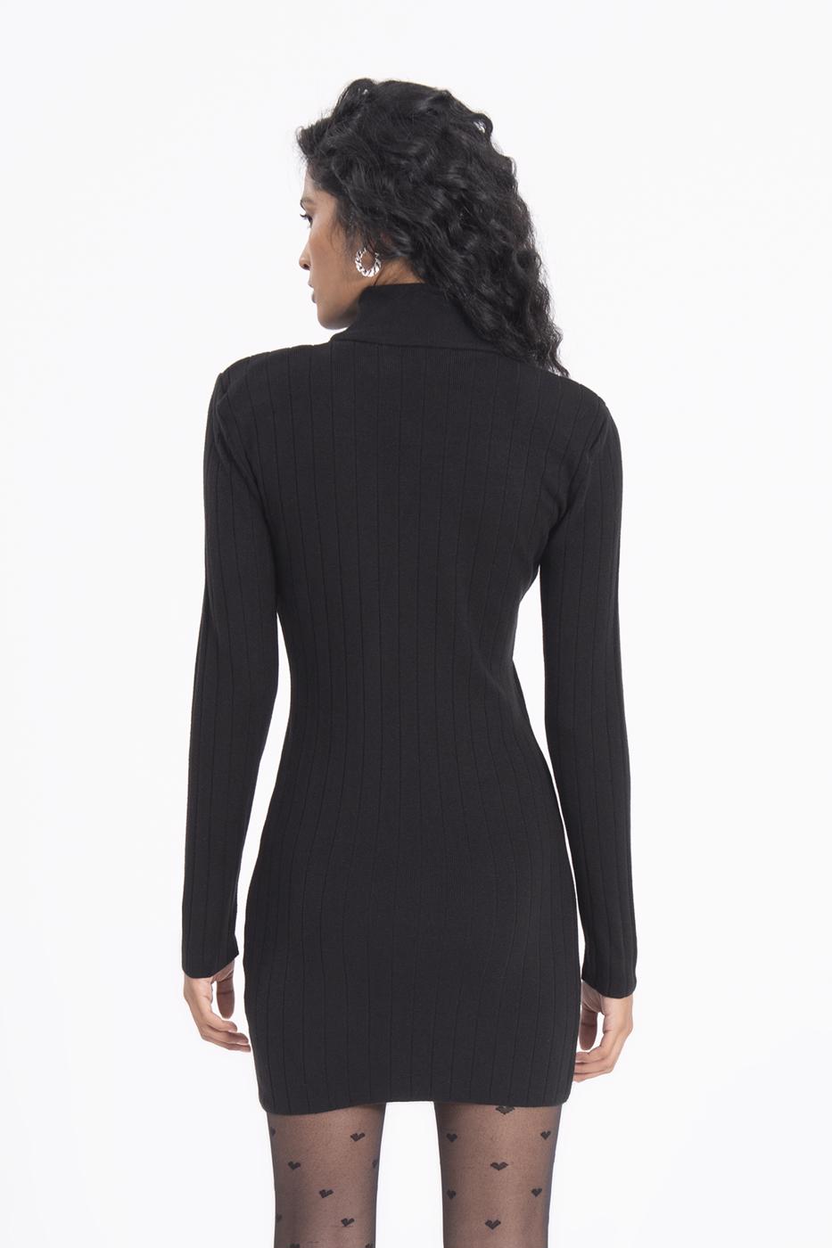 BSL Women Padded shoulder knitted mini dress - Canton