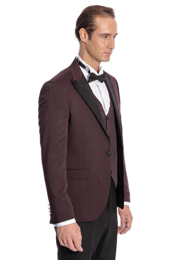 WSS Vested Burgundy Tuxedo  - Wismar