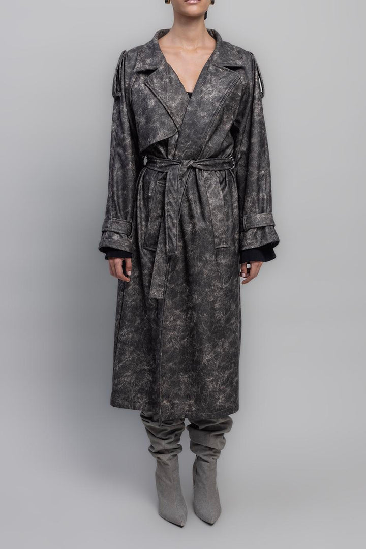 BSL Women Vintage Look Lined Trenchcoat - Chelmsford