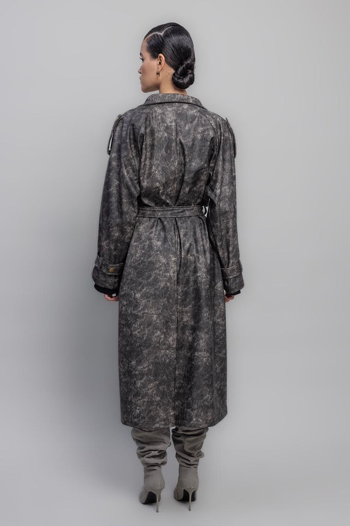 BSL Women Vintage Look Lined Trenchcoat - Chelmsford