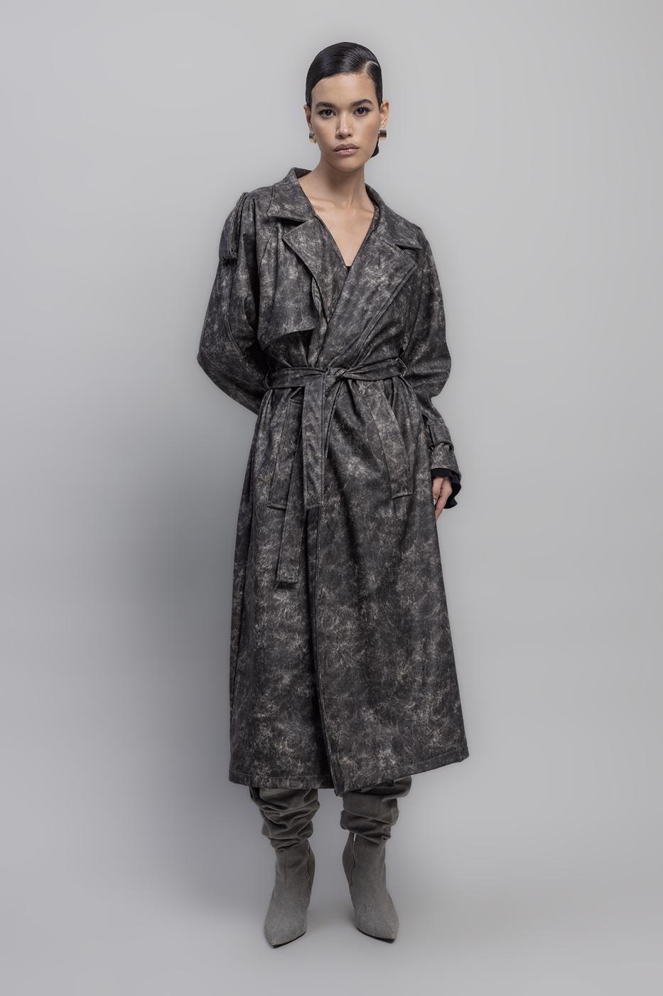 BSL Women Vintage Look Lined Trenchcoat - Chelmsford