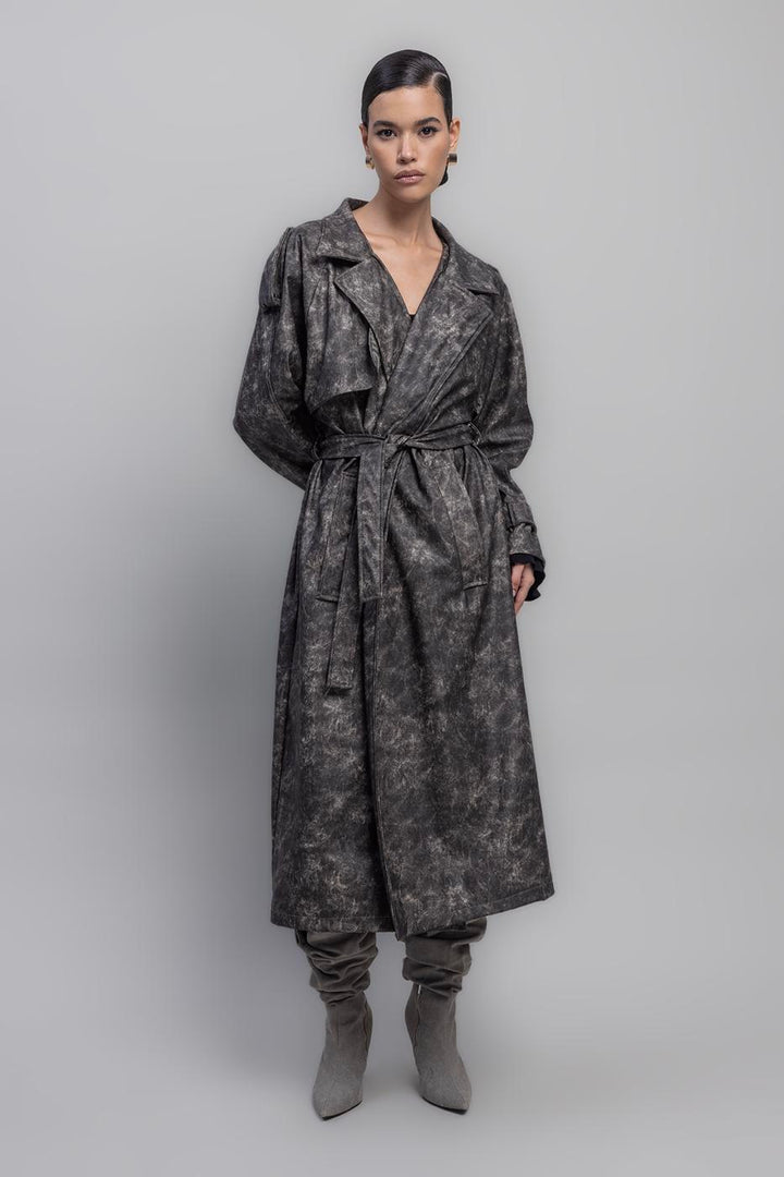 BSL Women Vintage Look Lined Trenchcoat - Chelmsford