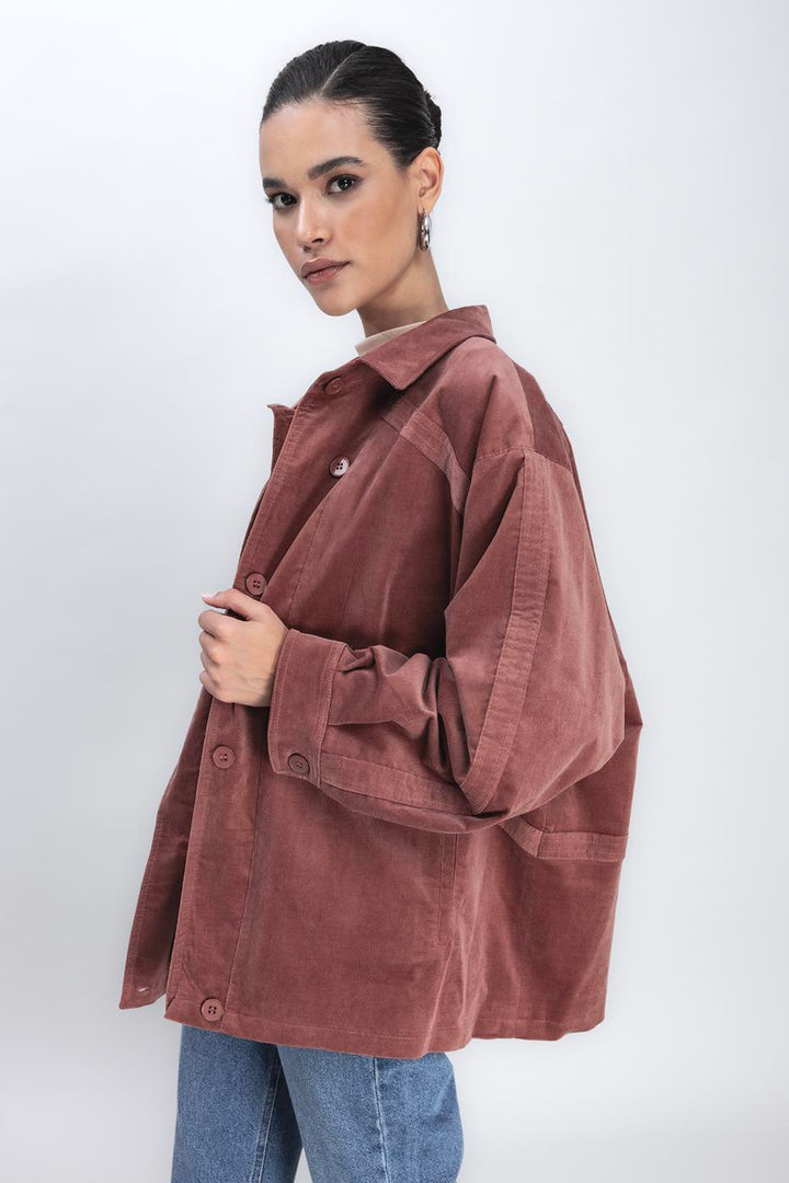 BSL Women Vintage Suede Looking Coat - Fasano