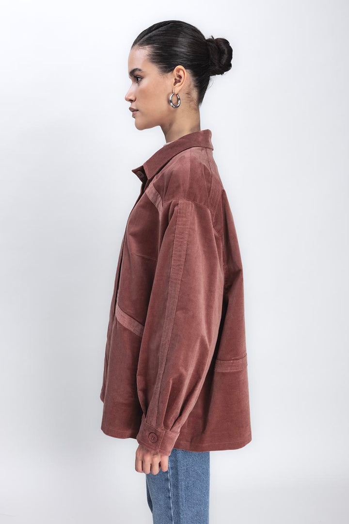 BSL Women Vintage Suede Looking Coat - Fasano