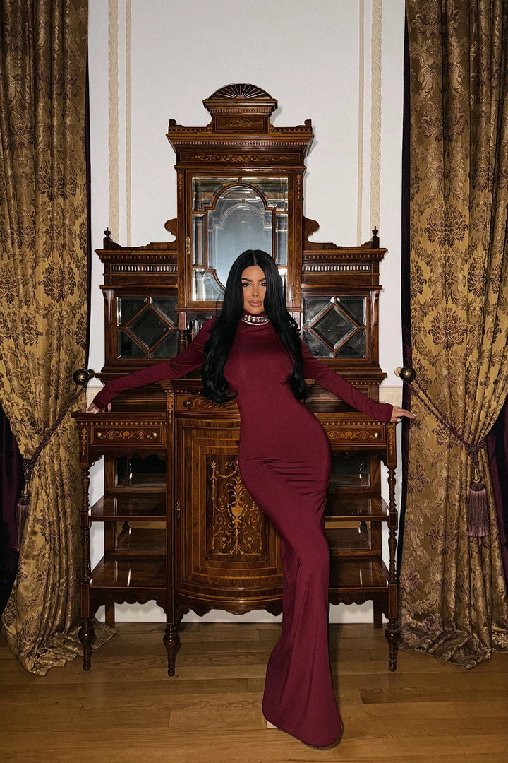 EYY Women Rotten Cherry Long Sleeve Dress - Cambridge