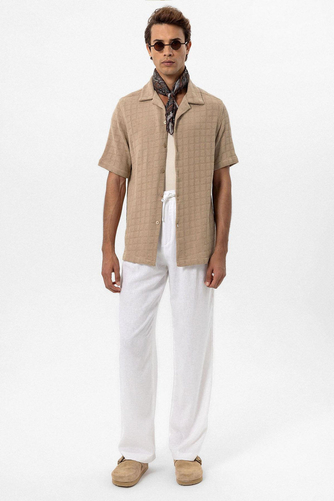 ANT Apache Collar Square Knitted Men's Shirt - Râmnicu Vâlcea