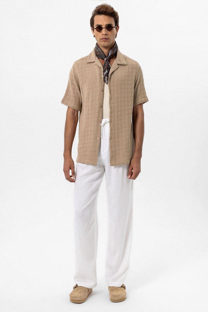 ANT Apache Collar Square Knitted Men's Shirt - Râmnicu Vâlcea