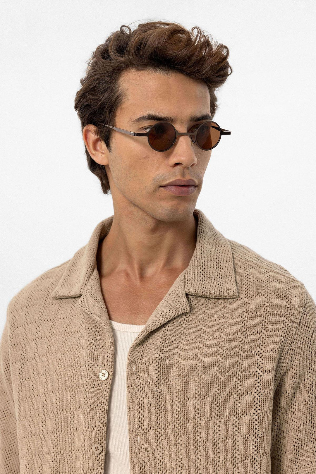 ANT Apache Collar Square Knitted Men's Shirt - Râmnicu Vâlcea