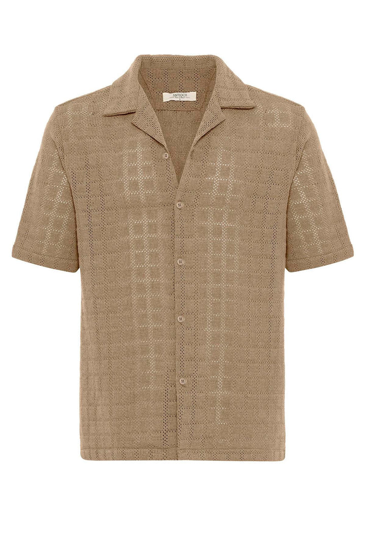 ANT Apache Collar Square Knitted Men's Shirt - Râmnicu Vâlcea