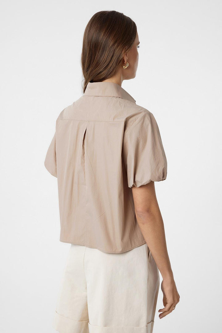 ANT Antioch Mink Balloon Sleeve Women's Shirt - Monaco
