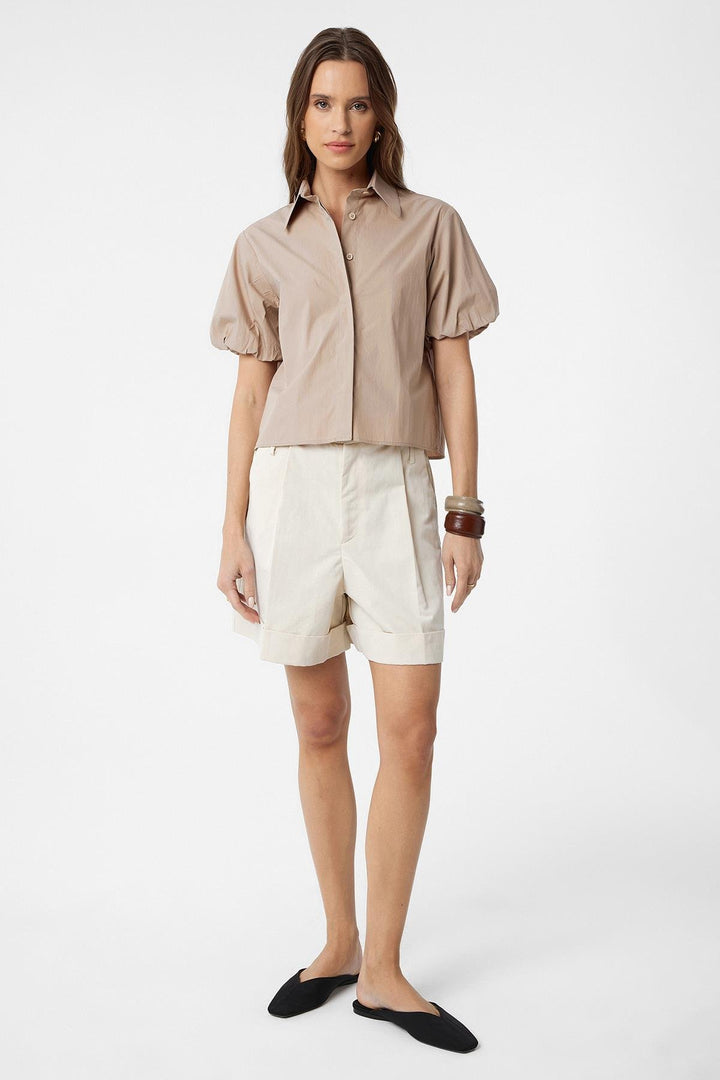 ANT Antioch Mink Balloon Sleeve Women's Shirt - Monaco