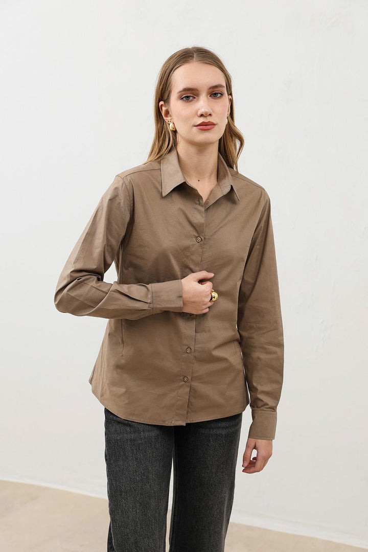 ANT Antioch Vizon Basic Slim Fit Kadın Gömlek - Johns Creek