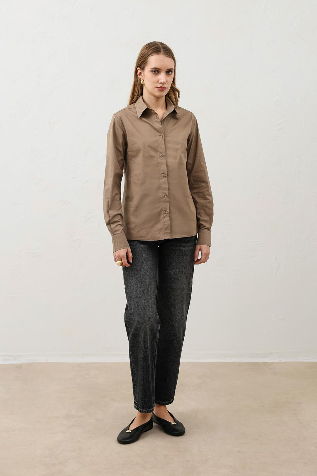 ANT Antioch Vizon Basic Slim Fit Kadın Gömlek - Johns Creek