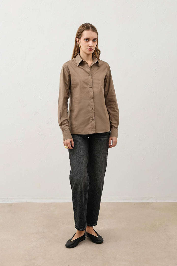 ANT Antioch Vizon Basic Slim Fit Kadın Gömlek - Johns Creek