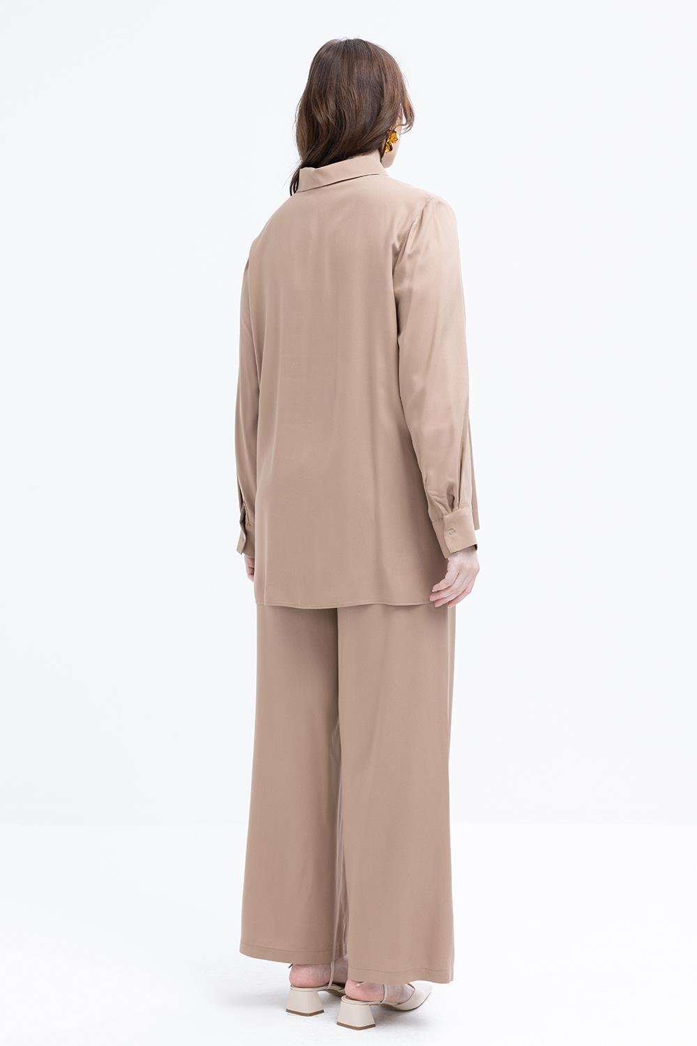 TLD Women Allday Mink Mink-Cell Detailed Plus Size Suit with Pants - Horizon West